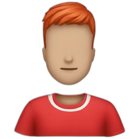 Camiseta roja emoji