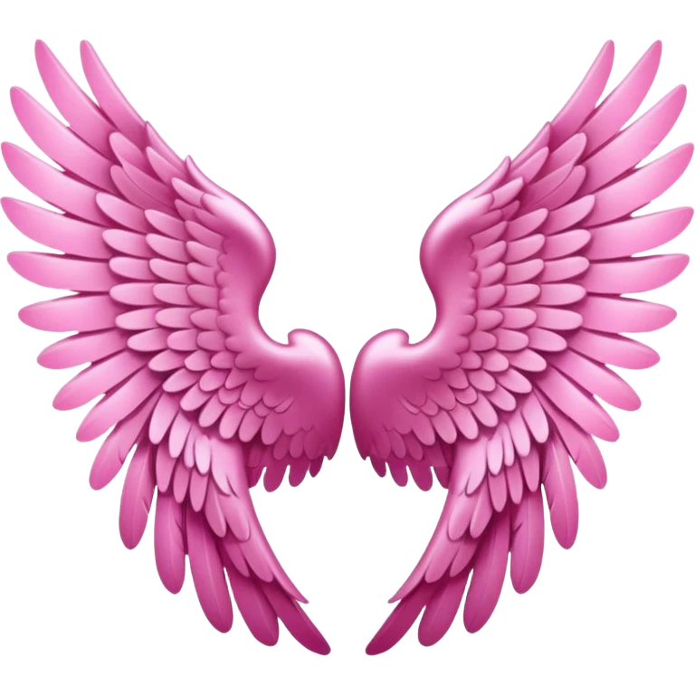 Pink angle wings  emoji