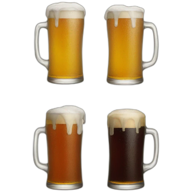 Three beers emoji