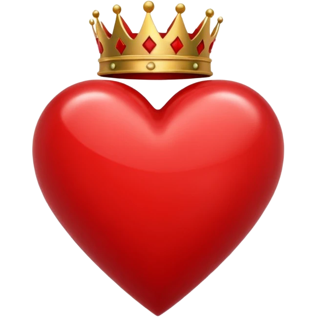 King of Hearts with out the card only the symbols emoji