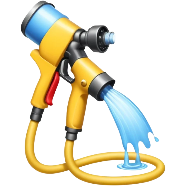 Hose spraying water emoji