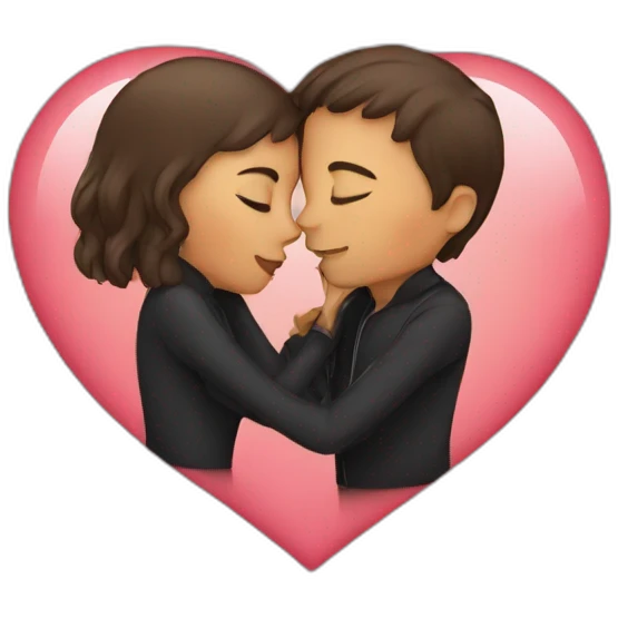 Love with kiss emoji