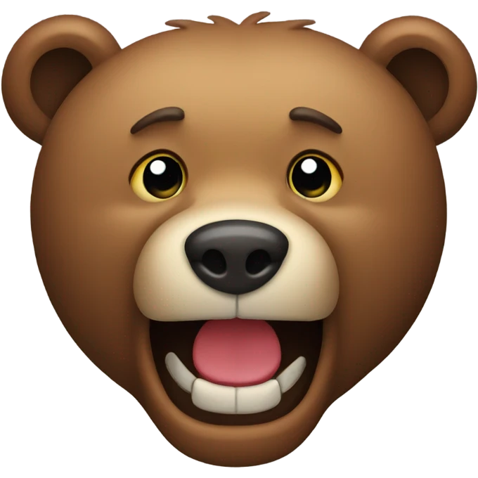 Bear mouth emoji