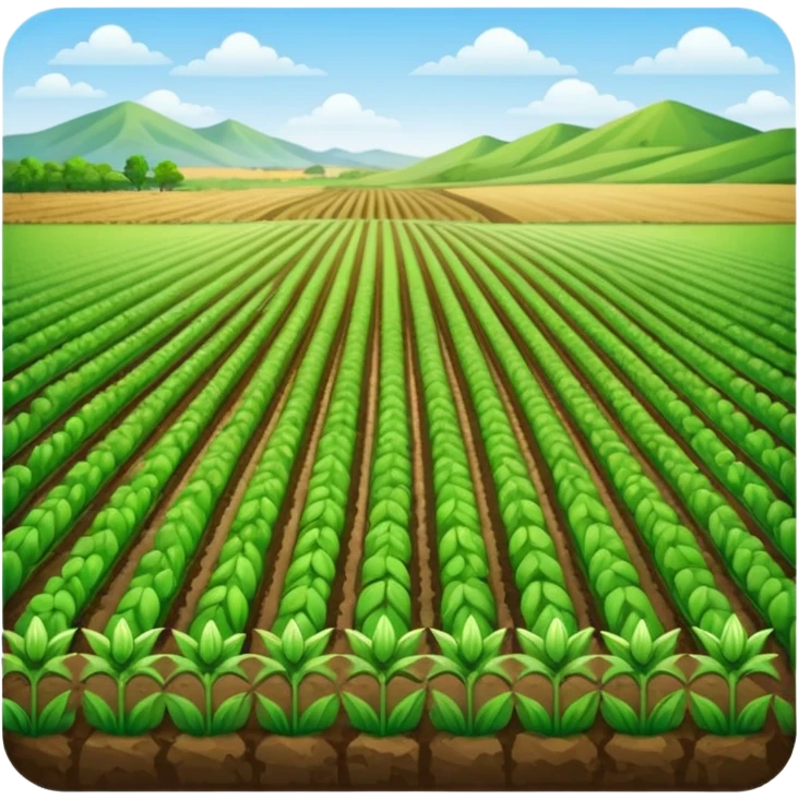 agricultural field emoji