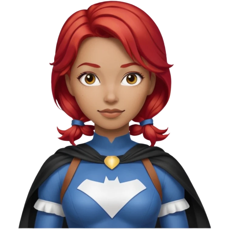 Milk themed women super hero red hair milkmaid super hero  emoji
