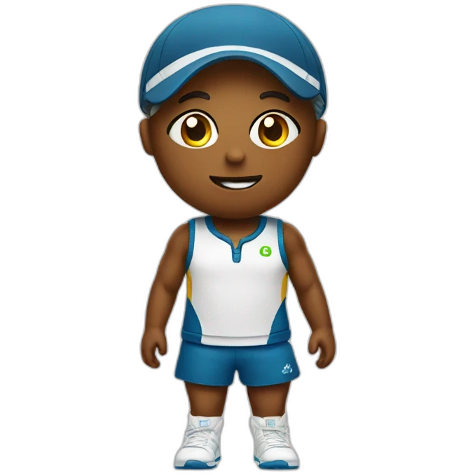 Poop emoji in tennis uniform emoji