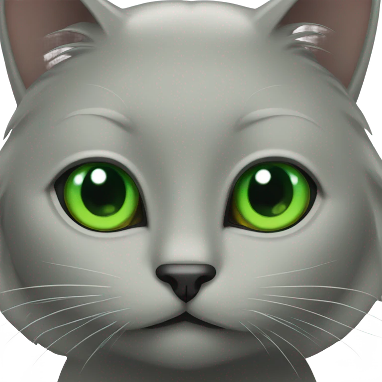 black cat with green eyes  emoji