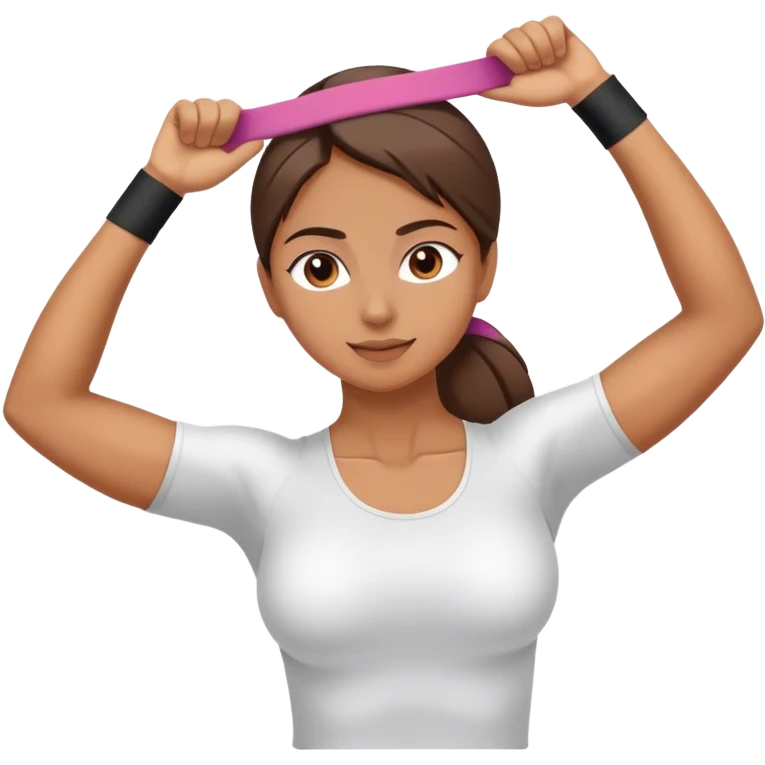 Shoulder Stretch band female  emoji