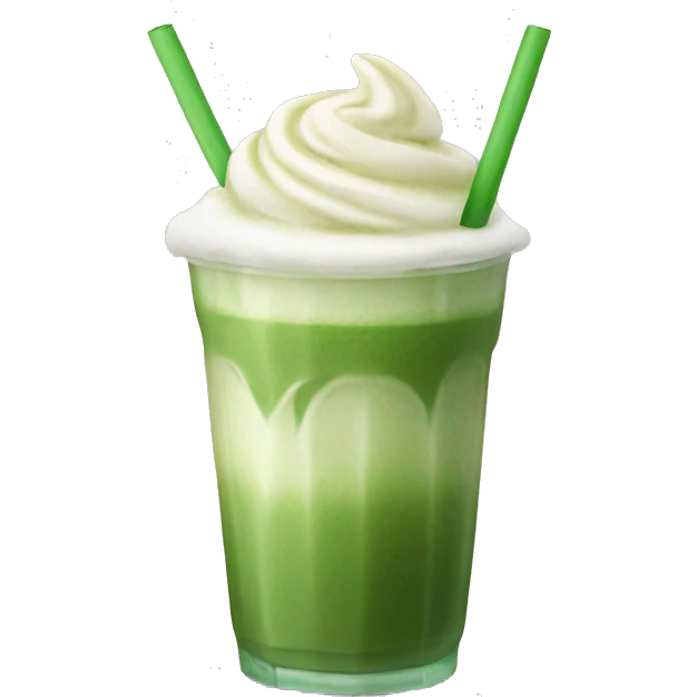 iced matcha latte emoji