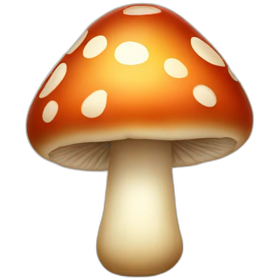 smiling little mushroom emoji