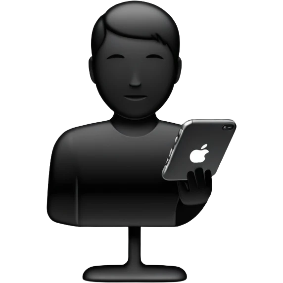 user silhouette icon 3D emoji