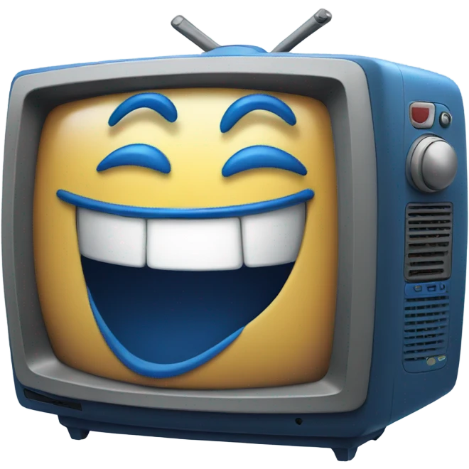 BLUE tv laughing emoji