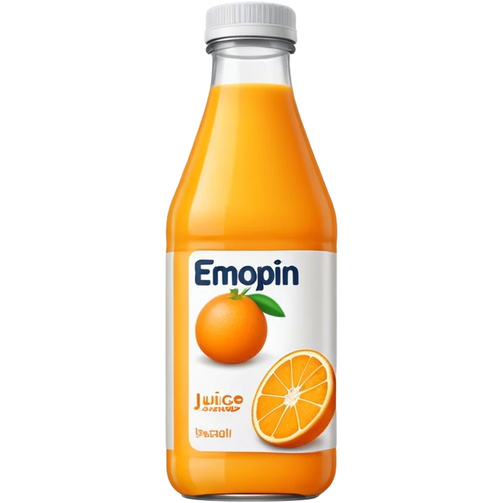 Orange juice bottle emoji