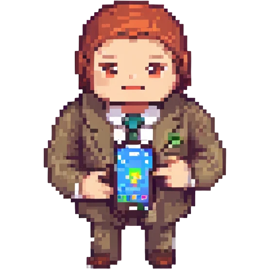 a boss with a smartphone emoji
