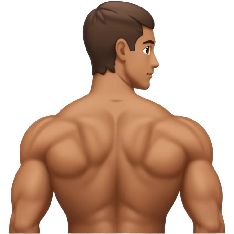 Man with back arched emoji