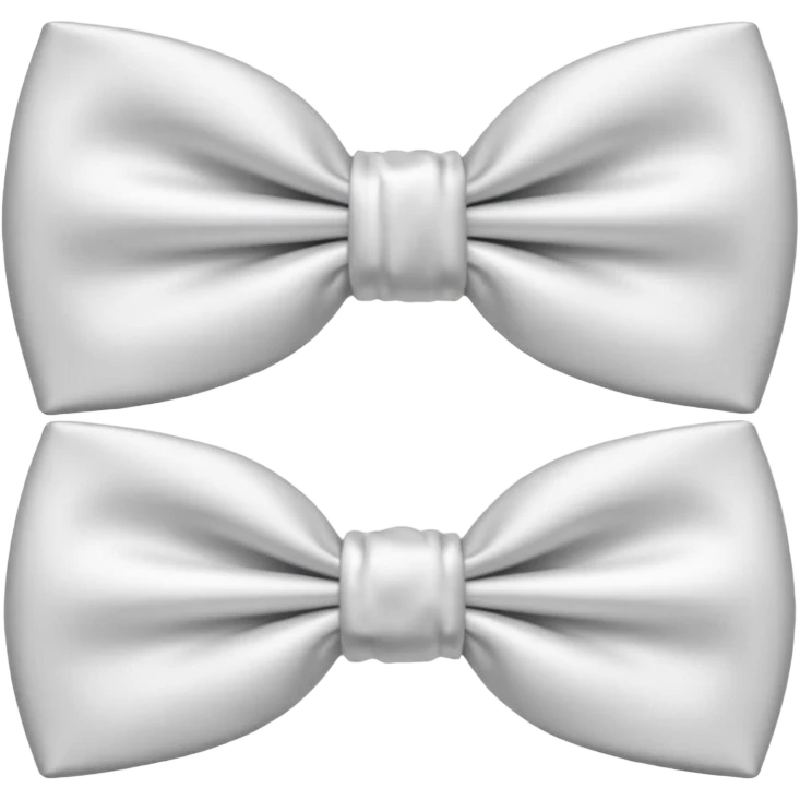 White bow tie like iPhone Emoji bow tie emoji