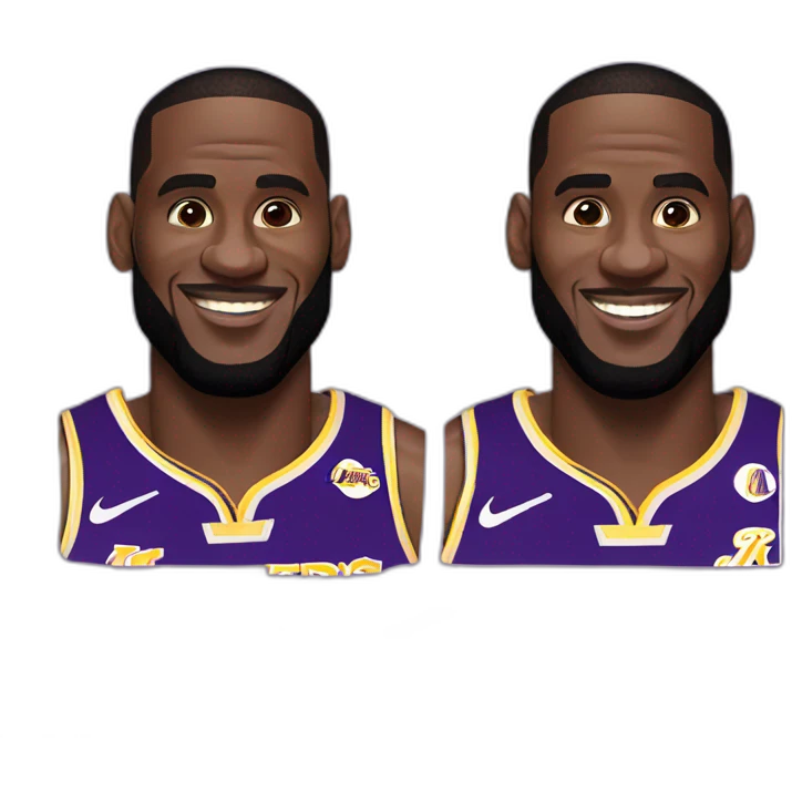 LEBRON JAMES LAKERS emoji