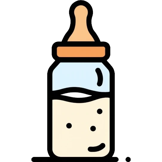 baby bottle with milk, biberon emoji