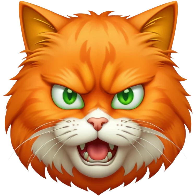 Mad cat emoji