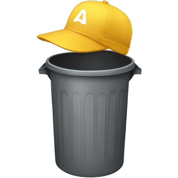 A person with a trash can on emoji