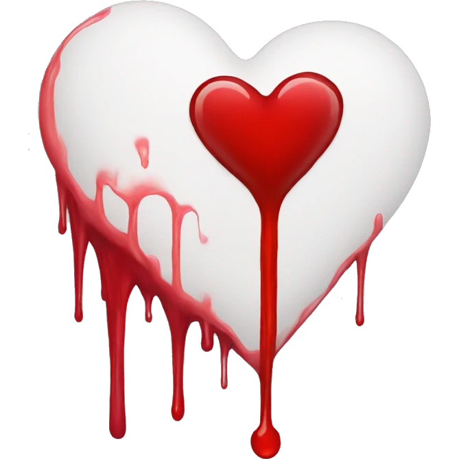 bleeding red heart emoji