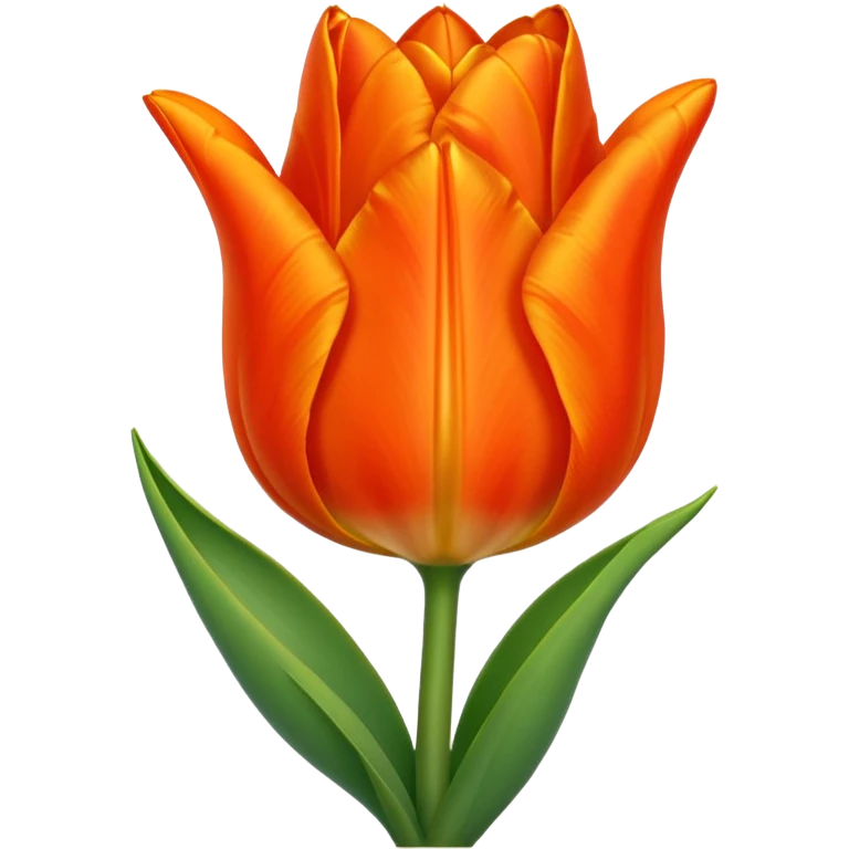 Orange tulip emoji