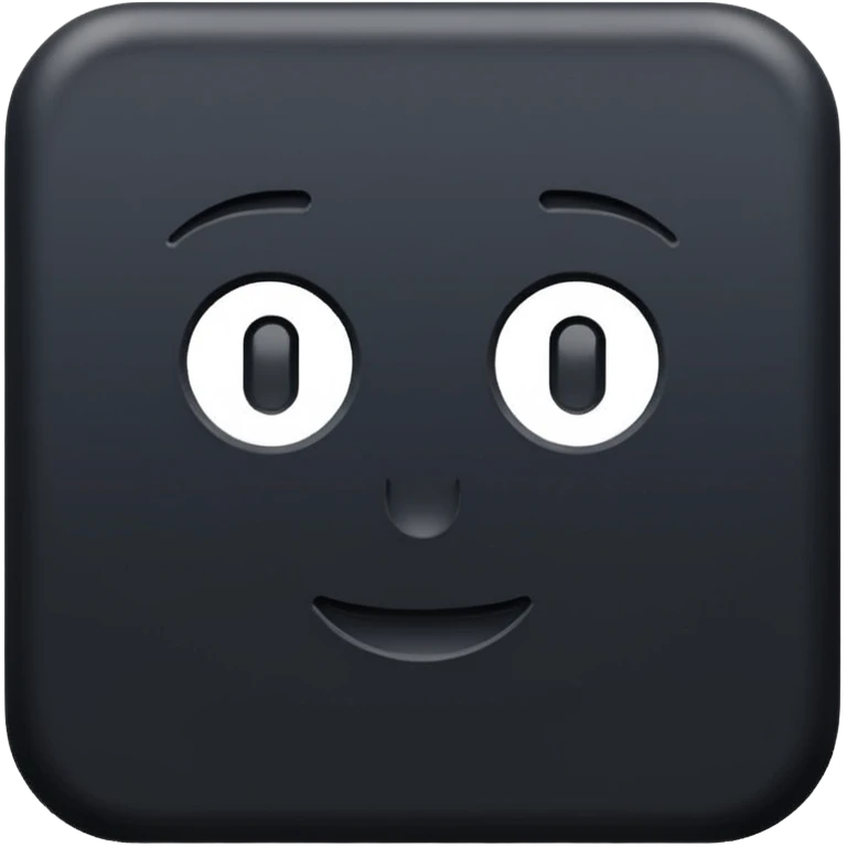Completely black square  emoji