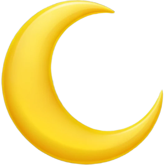 crescent moon emoji