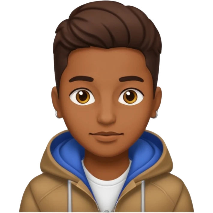 Un persona morena con un estilo calle emoji