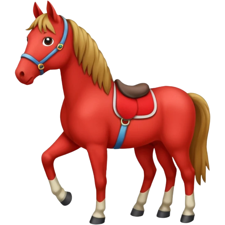 horse with red shirt emoji
