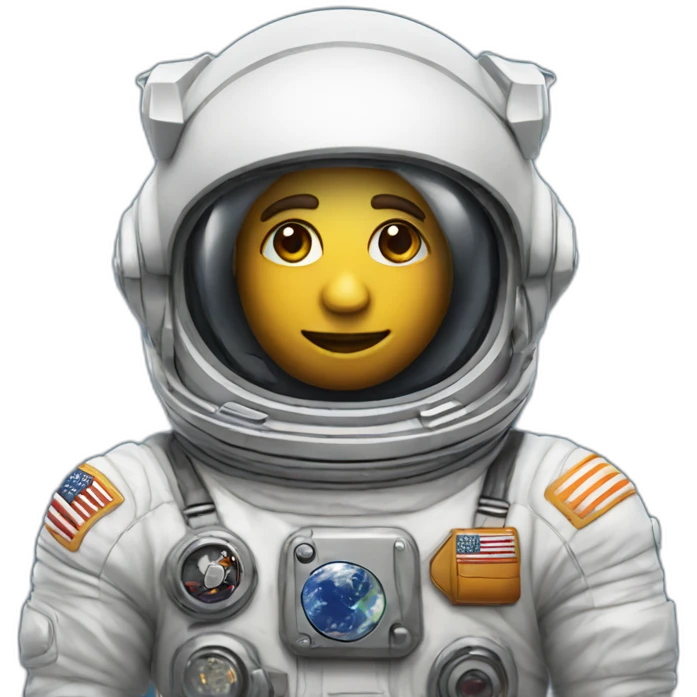 Spaceship astronaut emoji