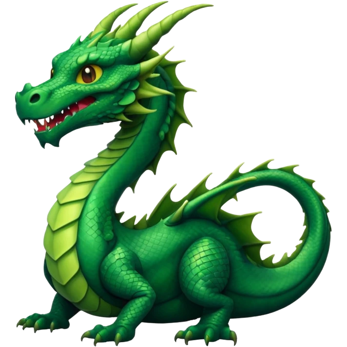 iOS emoji, minimal dragon symbol, dark fantasy, line icon emoji