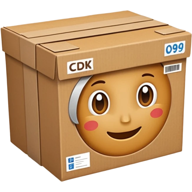 delivery case with the inscription CDEK emoji