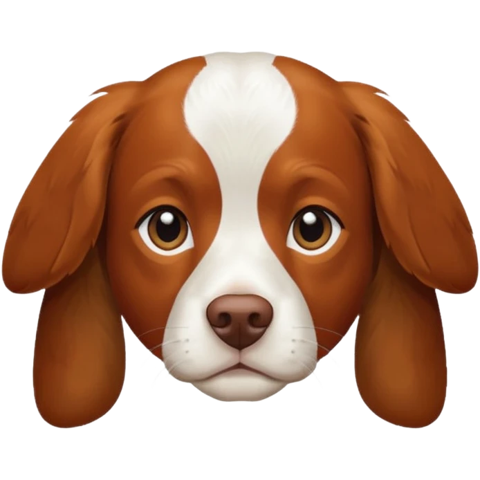 Un chien de chasse, elagneul breton aussis. . emoji