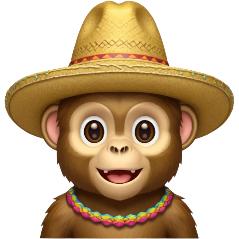 Monkey in a sombrero  emoji