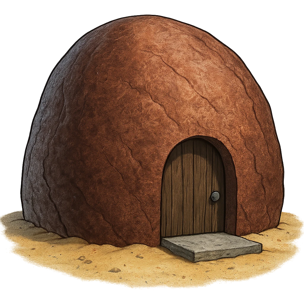 Patrick's rock house, highly detailed, no characters, transparent background emoji
