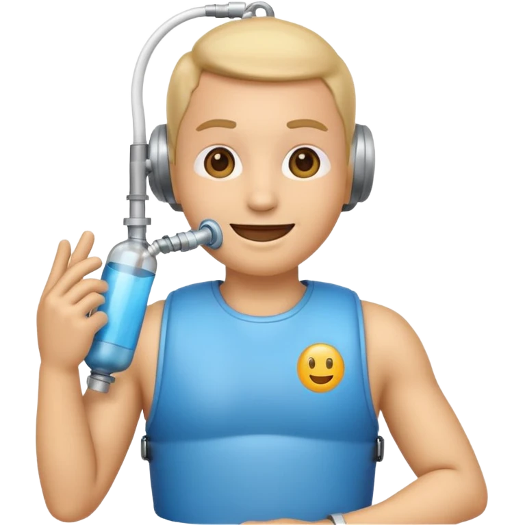 Emoji Wearing oxygen tank emoji