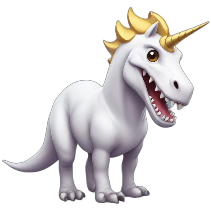 unicorn t-rex emoji