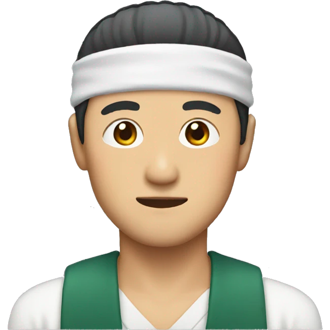 Japanese man with a headband
 emoji