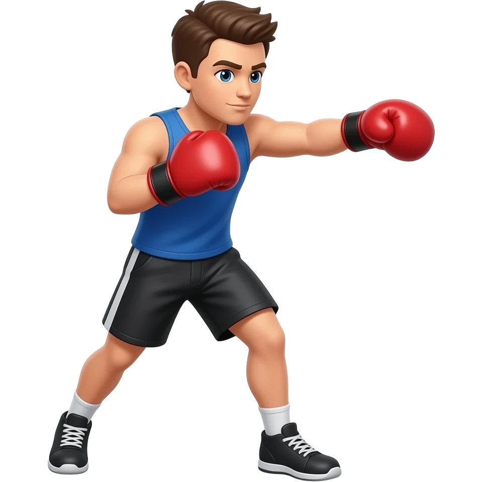 Entrenando boxeo emoji
