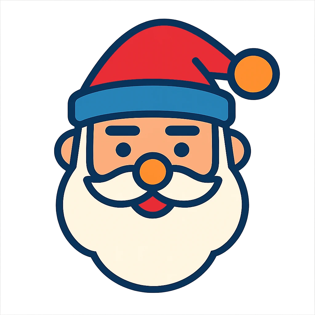 Santa Claus face emoji