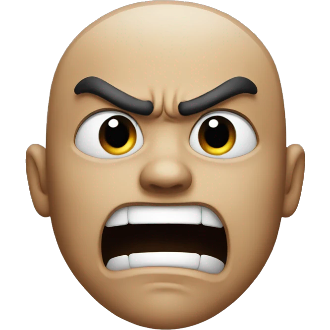 angry shout  emoji