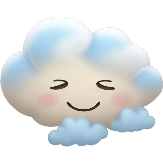 lovely cloud emoji emoji