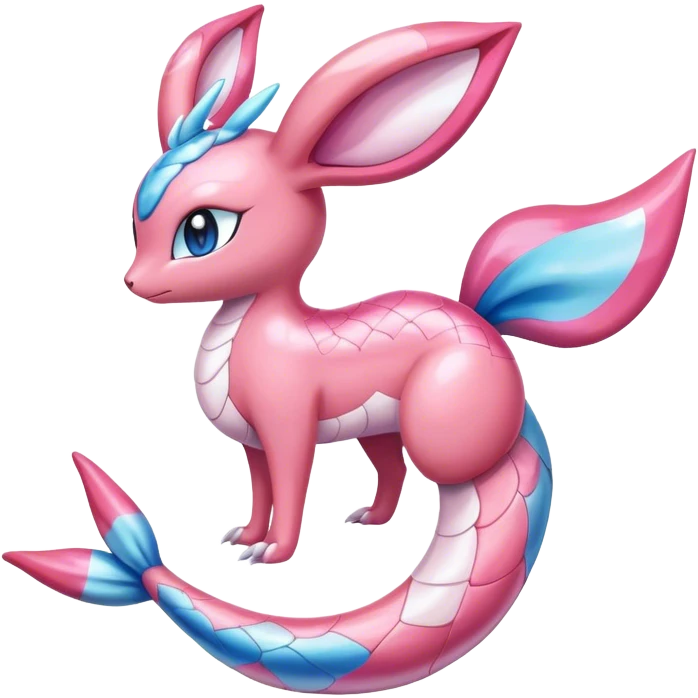 Shiny Sylveon-Milotic-hybrid combination emoji