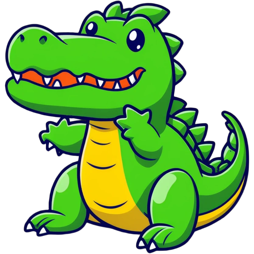 dizzy intoxicated crocodile emoji