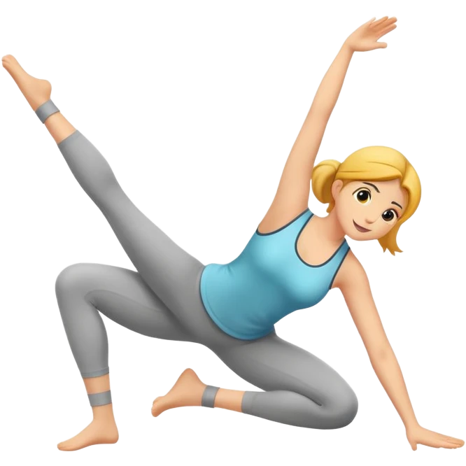 Stretching emoji