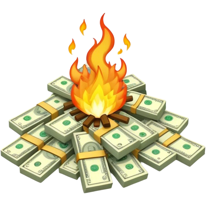 money burning emoji
