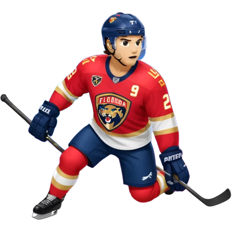 The galaxy with a with a Florida Panthers player
 emoji