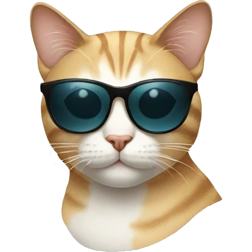 Cat with sunglasses emoji
