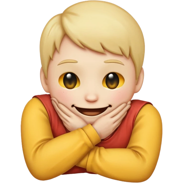 Emoji smiling face in a chokehold emoji
